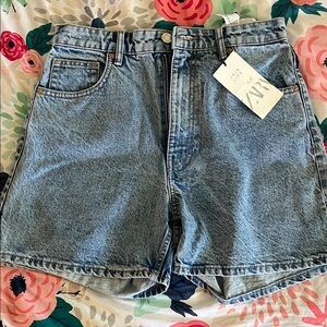 Zara Classic Blue Denim Shorts